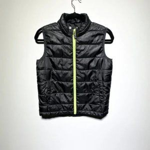 XERSION LIME AND BLACK PUFF VEST UNISEX